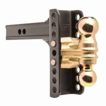 BXH14161 6 in. Drop & Rise 14000 lbs Adjustable Hitch Ball Mount
