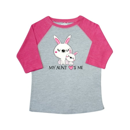 

Inktastic My Aunt Loves Me- bunny family Gift Toddler Boy or Toddler Girl T-Shirt