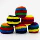 thumbnail image 1 of 4pcs Knit Juggling Balls Multicolored Crochet Kick Sack Crochet Ball Sacks for Preschool Activities Indoor and Outdoor Play, 1 of 3