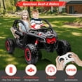 thumbnail image 2 of Telyswee 2 Seats Ride on UTV with Remote Control for Kids, 2x24V Batteries, 4x200W Motors, 23" Seats Width Electric Vehicle, EVA Wheels, Music, Head+Tail Light, Max Load 130Lbs, 2 of 6