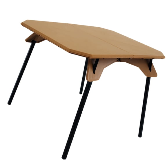 Portable Folding Camping Table with Adjustable Heights Aluminum Alloy Folding Table Picnics Desk for Camping and Party