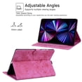 thumbnail image 7 of FJLBDE Case for Samsung Galaxy Tab S11 Ultra 14.6 inch 2025 with Stand, Card Slot, Embossed Flower PU Leather Folio Magnetic Cover with Pen Holder, Rose, 7 of 7