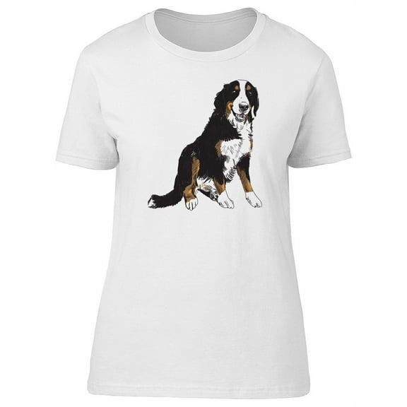 Cute Bernese Mountain Dog Tee Women's -Image by Shutterstock