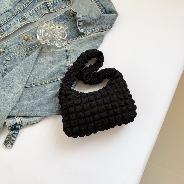 Bolso de hombro plisado de moda coreana para mujer, diseño de nicho 2025, bolso informal combinable con todo, bolso de mano tipo axila