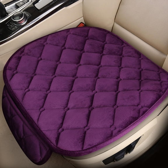 Car Seat Cushion Pad, Premium Car Seat Cushion Non-slip Rubber Bottom with Storage Pouch, Comfort Memory Foam, Car Seat Protector Back Seat Cushion, Car Seat Pad Universal Works Office Chair or Home