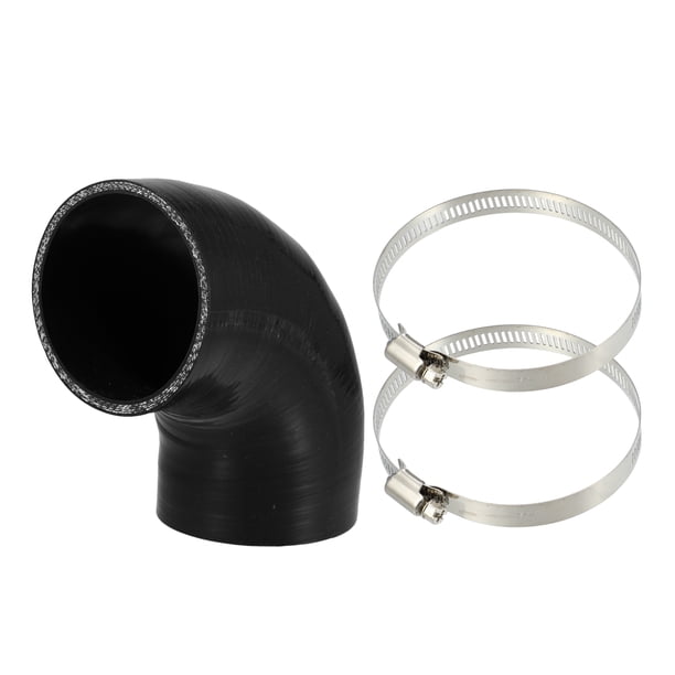 Manguera de Silicona Unique Bargains Codo 90 Grados 80mm Negro