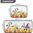 thumbnail image 2 of Farm Halloween Pumpkin Kitchen Rugs 2 Pieces, Watercolor Floor Mat Room Area Rug Washable Carpet Perfect for Living Room Bedroom Entryway Carpet Runner, 2 of 7