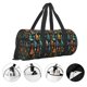 thumbnail image 3 of Balery Colorful Guitar Bolsa de Gimnasio para Mujeres y Hombres, Bolsa de Viaje Impermeable, Bolsa de Fin de Semana con Compartimento para Zapatos y Bolsillo Húmedo, 3 of 6