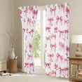 thumbnail image 3 of Feelyou Fashion Pink Bowknot Black Out Curtains, Kawaii Bow-tie Butterfly Curtains Pack of 2 (42x63 Each), Teens Kids Girls Women Bedroom Curtains, Window Curtains Bedroom Decor, 3 of 6