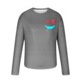 thumbnail image 4 of T Shirts for Men Graphic Tees Big and Tall S-6X Plus Size Long Sleeve Crewneck Tops Casual Funny Printed Comfort Basic Pullover T-Shirts, 4 of 4