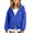 Blue, variant on Ruyang Girls Oversized Hoodie Sweatshirt Double Zipper Long Sleeve Sweatshirt Jacket Kids Wind Resistant Coats 4-12 Years