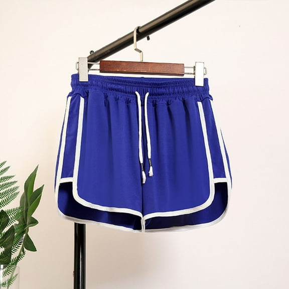 lulshou Shorts for Women, Womens Plus Size Comfy Drawstring Casual Elastic Waist Loose Shorts Pants