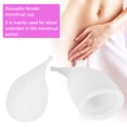 thumbnail image 4 of Copa menstrual copas de higiene femenina suaves y resbaladizas de alta confiabilidad tamaño L y S reutilizable para uso doméstico ANGGREK Otros, 4 of 8