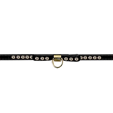 Fancy Rhinestone Collar, Black