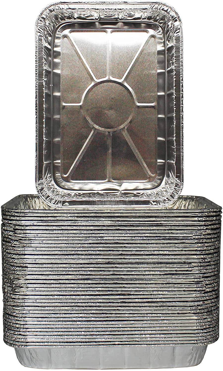 MontoPack Disposable Aluminum Foil Grill Drip Pans 50 Pk Roasting