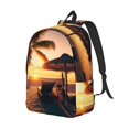 thumbnail image 2 of Yiaed Hawaiian Sunset Beach Print Backpack, Premium Laptop Backpack, Travel Backpack for Women, Lightweight Backpacks, Comfortable Back Pack-Medium, 2 of 5