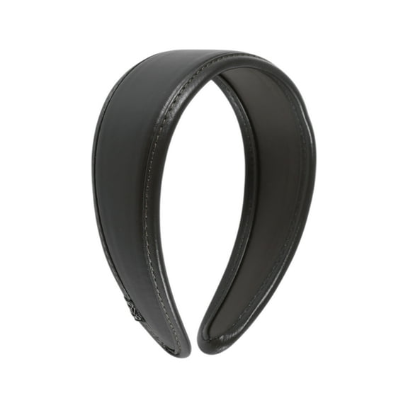 Unique Bargains 1 Pc Headband Glossy Wide-brimmed Hair Accessories for Women Black