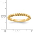 thumbnail image 3 of 14k Yellow Gold Twisted Wedding Band Ring, 3 of 9
