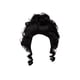 thumbnail image 1 of Vogacara Pelucas rizadas de decoración Natural de pelo falso Artificial para mujer, accesorios de vestir, accesorios para puesta en escena, fiesta de Cuidado del cabello Negro Vogacara CE014568-01, 1 of 6