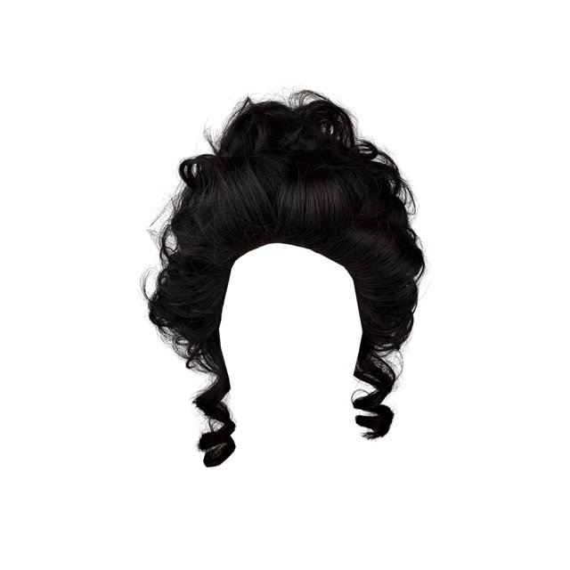 Qarigey Pelucas rizadas de simulación Universal de pelo falso Artificial para mujer, accesorios de vestir a la moda, accesorio para Cosplay de Cuidado del cabello Negro Qarigey CE014568-01