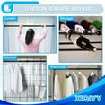 thumbnail image 5 of Strong Small Tension Rods 16 to 28 Inch Diameter 22 MM 1Pcs 1inch Shower Curtain Rod Black, Anti-slip -Heavy Duty Adjustable Spring Tension Rod for Windows,Bathroom, 5 of 5