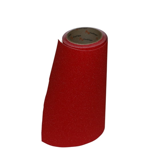 FindTape AST-35 Premium Anti-Slip Non-Skid Tape [Colors, 60 grit]: 12 in. x 10 ft. (Red)