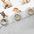 thumbnail image 4 of Homewish Kawaii Plant Mushrooms Blackout Curtains Set of 2 (52x84 Each),Cartoon Fox Animals Curtain,White Cream, 4 of 6