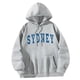 thumbnail image 3 of Sudaderas con capucha para mujer, jersey clásico con estampado de letras para deportes, viajes, primavera M Yuyangstore sudadera para mujer, 3 of 8