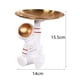 thumbnail image 4 of Bandeja de almacenamiento de figuras creativas, organizador de joyas y anillos para decoración, regalo Dorado, 4 of 4