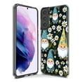 thumbnail image 3 of MUNDAZE Samsung Galaxy S23 Ultra Cute White Daisies Gnomes Flowers Floral Double Layer Phone Case Cover, 3 of 5