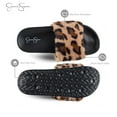 thumbnail image 3 of Jessica Simpson Womens Plush Slide On Open Toe Slipper with Memory Foam, 3 of 9