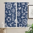 thumbnail image 4 of Blue Anchor Boat Fish Curtains For Living Room Kitchen Curtain Bedroom Decorative Window Treatments Home Drapes, 4 of 7