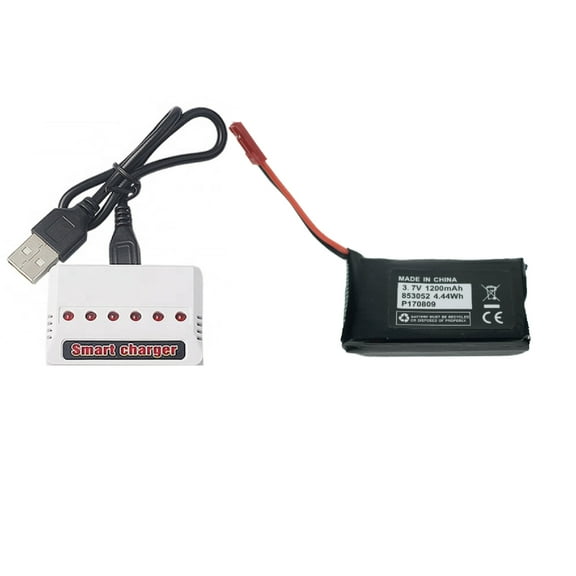 Sky Viper Drone Compatible 1200mAh Battery and Smart USB Charger Set. It Works for Sky Viper Stunt Quadcopter, Scout Furry Camera Drone X-Quad s670 Stunt v950HD/STR s1700/1750 v2400HD/FPV v2450FPV