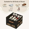 thumbnail image 4 of Home Textile Storage Organizer for Shoes and Clothes Foldable Design with Side Pockets Durable Fabric and PP Board for Living Room Bedroom Indoor Use, 4 of 4