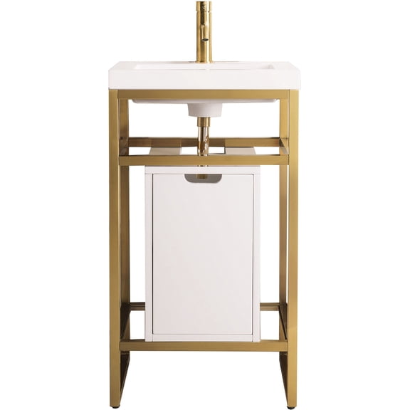 James Martin Vanities C105v20scgwwg Boston 19-5/8" Rectangular Porcelain Console Bathroom