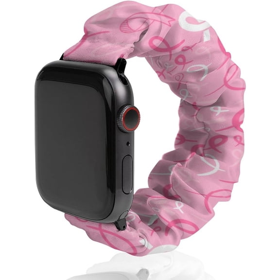 Breast Cancer Awareness Compatible with Apple Watch Band 38mm 40mm 42mm 44mm Women Men, Soft Silicone Sport IWatch Bands Replacement Strap Compatible for IWatch Series 7 6 5 4 3 2 1 SE