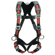 MSA 10105943 EVOTECH Harness with Back and Hip D-Rings, Qwik-Connect Leg Straps/Chest Strap, Shoulder Padding, X-Large