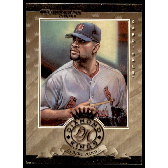 Collectible Albert Pujols DK 2001 Donruss Baseball's Best Silver Rookies Diamond Kings #RDK3