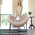 thumbnail image 5 of LEYCAY Outdoor Rocking Chair, Wicker Lounge Rocking Chair, Indoor & Outdoor Chair, Beige, 5 of 6