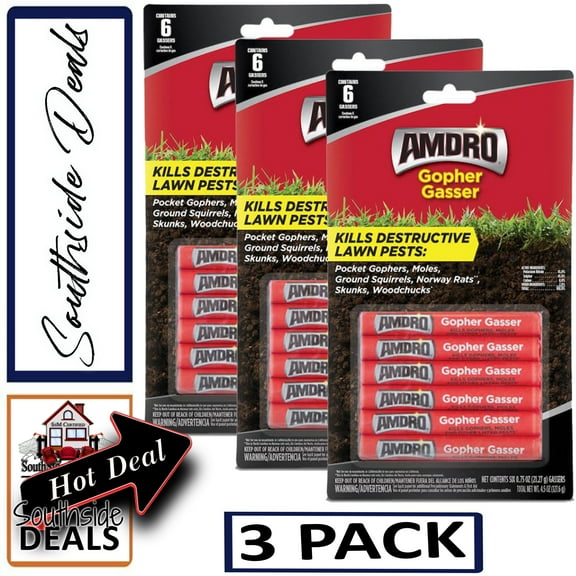 Amdro Gopher Gasser which Controls Gophers, Moles Skunks - Bogo Deals