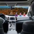 thumbnail image 4 of Rosa creativo kimono muñeca adorno de coche con energía solar decoración interior del coche cabeceando muñeca japonesa Maiko diseño regalo para decoración de escritorio en casa, 4 of 6