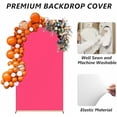 thumbnail image 6 of Arch Backdrop Stand and Cover Set, 7.2FT Metal Photo Balloon Arch Backdrop Stand for Wedding Birthday Party Baby Shower Ceremony Graduation Decoration, Fushia, 6 of 7