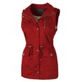 thumbnail image 2 of Hat and Beyond Women's Faux Fur Anorak Midlength Vest With Hood, 2 of 4