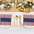 thumbnail image 3 of Fourth of July Party Supplies Tableware, Nationalist Disposable Party Supplies Independence Day Veterans Memorial Red White And Blue Party Decorations, 3 of 6