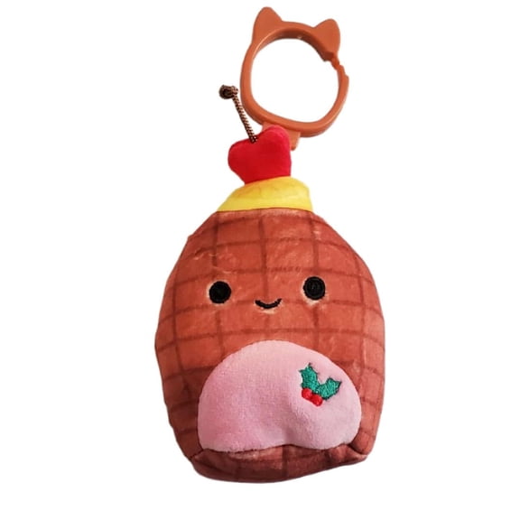 Squishmallows 3.5" Clip-On Christmas Roger the Ham