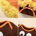 thumbnail image 5 of NAFUU Baby Girls Clothes Toddler Girls Thanksgiving Outfits Cute Print Long Sleeve Romper Tutu Dress Headband Set Baby Halloween Clothes Vintage Party Outfit 6-12 Months, 5 of 5
