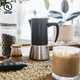 thumbnail image 4 of GROSCHE Milano Acero | 10 tazas de café expreso | Cafetera espresso para estufa: olla Moka de acero inoxidable para estufas eléctricas y de gas de inducción Greca | Olla Moka para cafetera exprés y es, 4 of 5