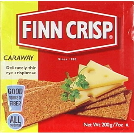 Crisp Box - Finn Crisp Crispbread, Caraway, 7 Ounce