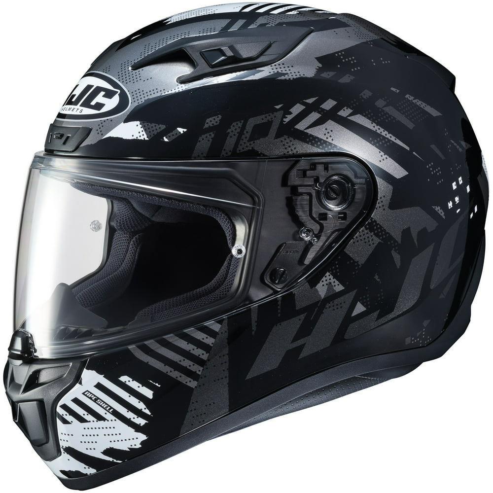 HJC i10 Fear Motorcycle Helmet Black/Silver 3XL - Walmart.com - Walmart.com