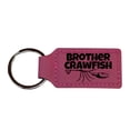 thumbnail image 3 of Keychain - Rectangle - Brother Crawfish - Leather, 3 of 4